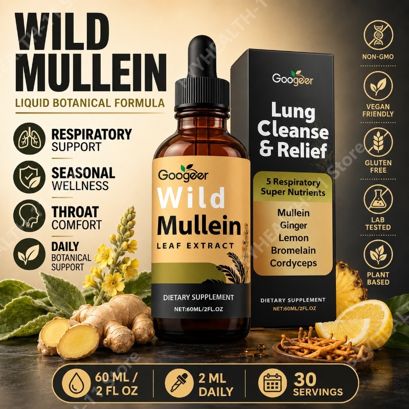 Herbal And Wellness - Mullein Liquid Drops Herbal Blend with