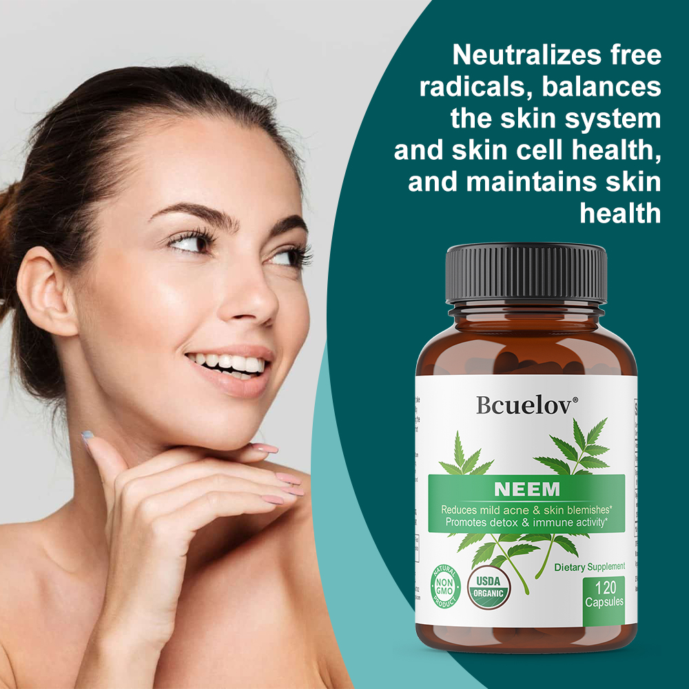 Organic Neem Leaf Capsules, He - Herbal And Wellness review and price