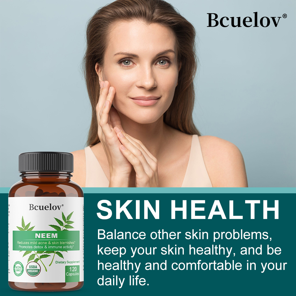 Organic Neem Leaf Capsules, He - Herbal And Wellness review and price