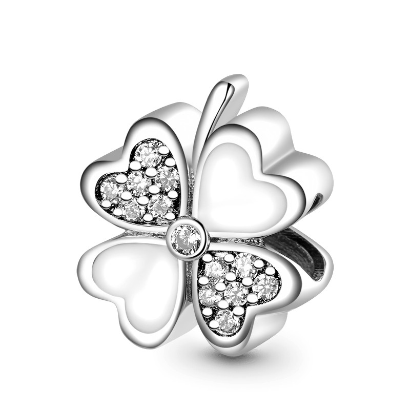 Hot sales 925 Silver Sparkling - Red Clover Flower review and price