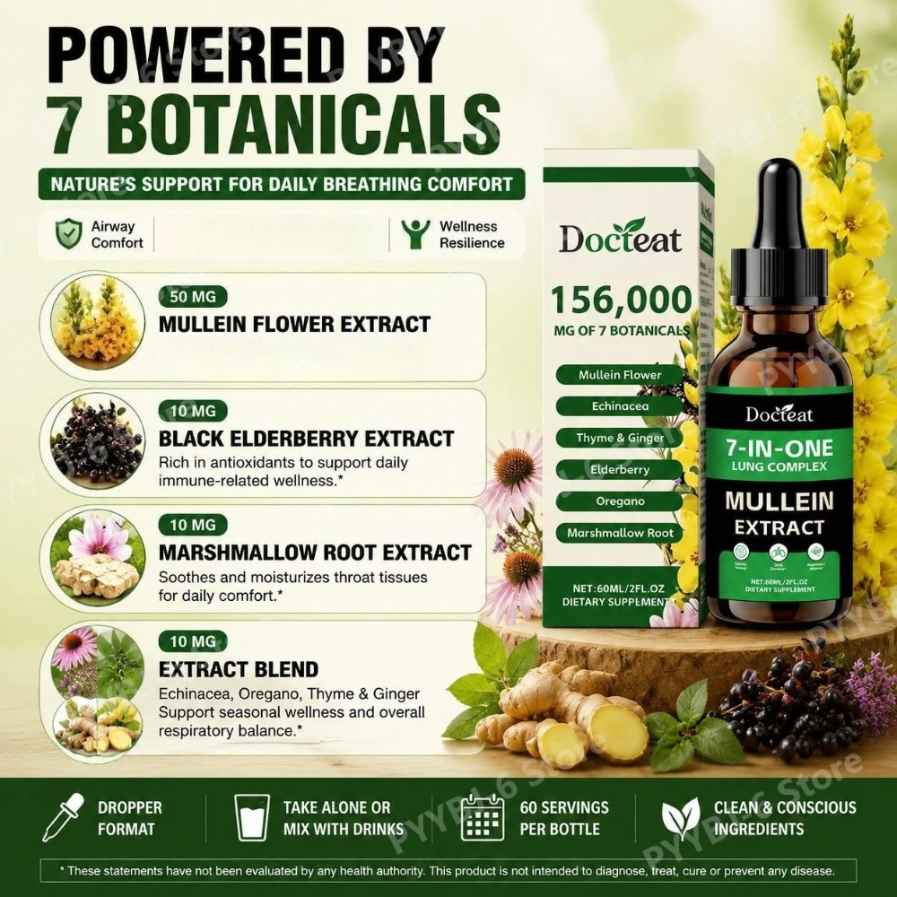 Docteat 7-in-1 Mullein Extract - Herbal And Wellness review and price