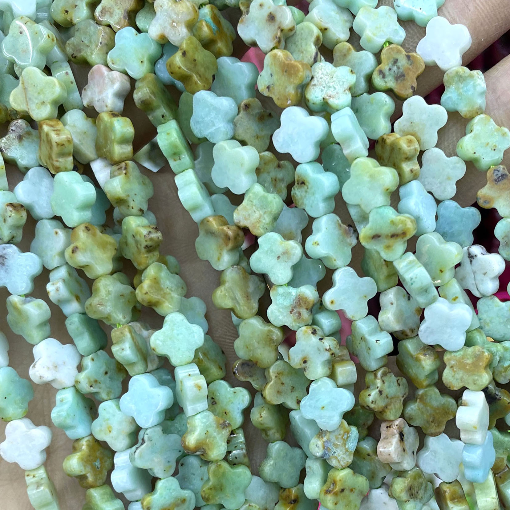 Natural Stone Clover Shape Qua - Red Clover Flower review and price